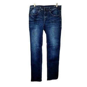 Empyre Kinetic Skinny Jeans Men’s 35x41 Rinse Wash Blue Stretch Denim